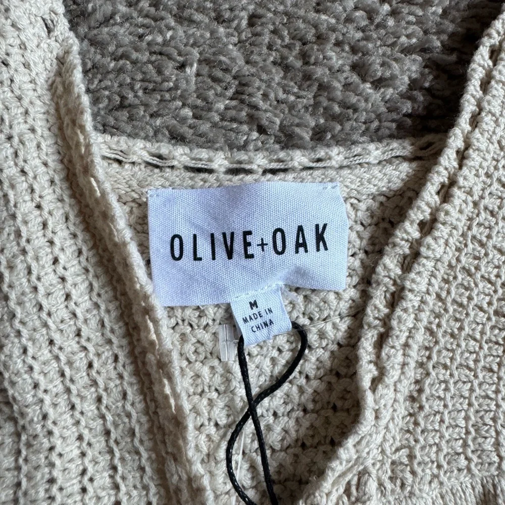 NWT Olive & Oak Cream Knit Sweater - Picture 3 of 8